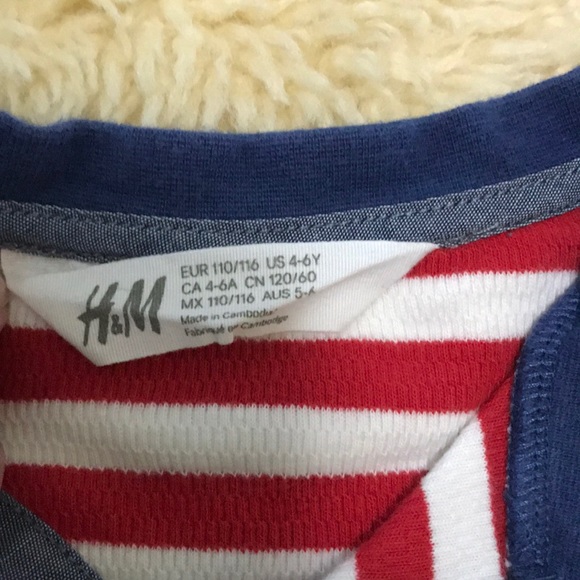 H&M preloved boys striped cotton shirt! - Picture 5 of 5